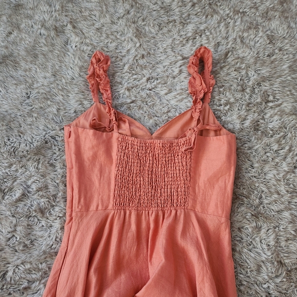 Roller Rabbit Jona Maxi Dress‎ In Mango Orange Women's Size XL - Picture 7 of 12